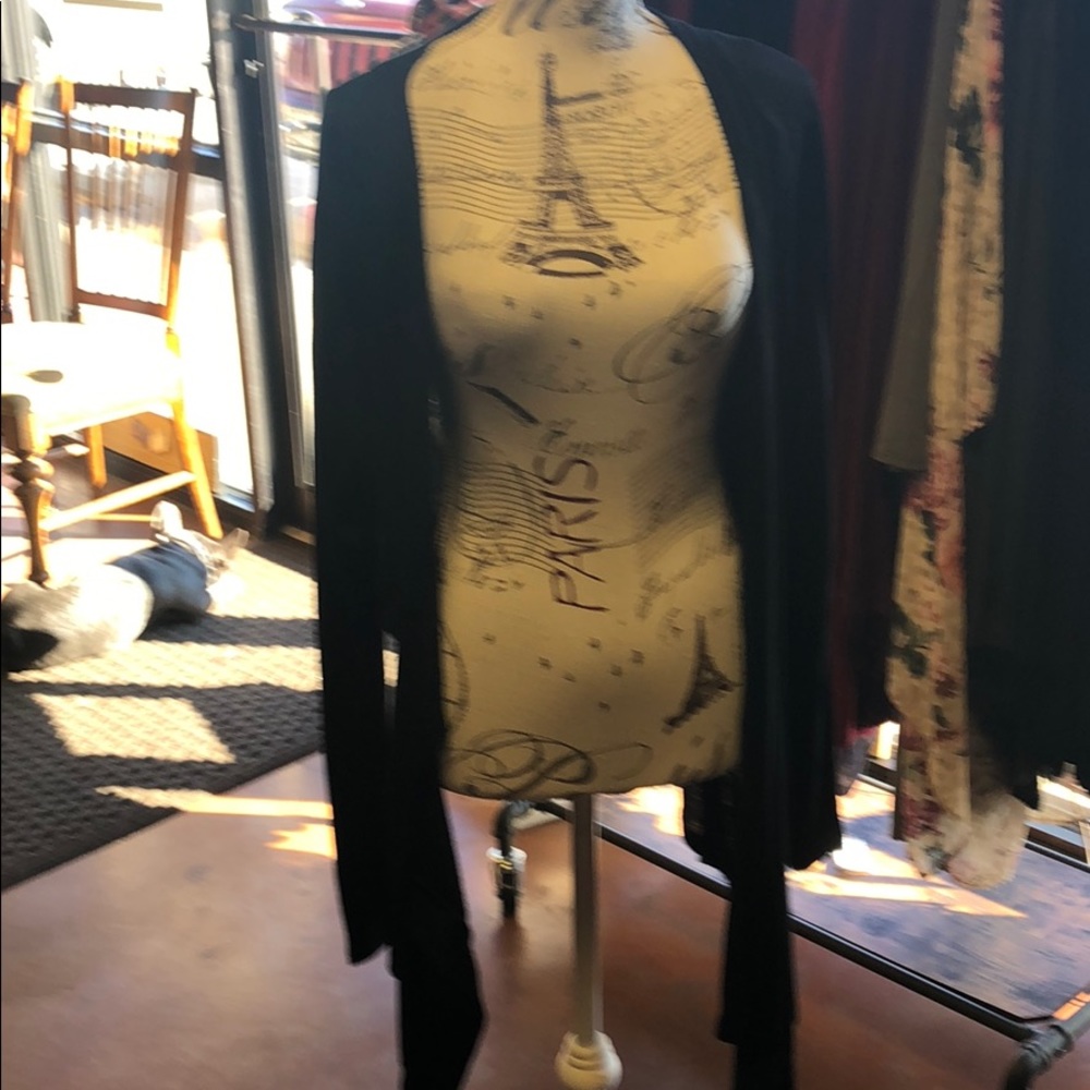 Black long sleeve plus cardigans